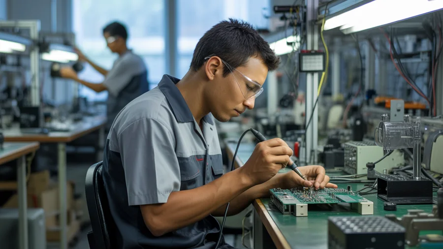 Arbeitsschutz für Elektro- und Elektronikfertigung