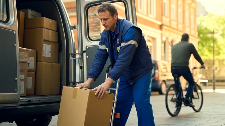 Arbeitsschutz für Paket- und Zustelldienst